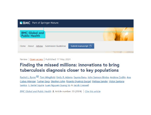 Finding the missed millions: innovations to bring tuberculosis diagnosis closer to key populations