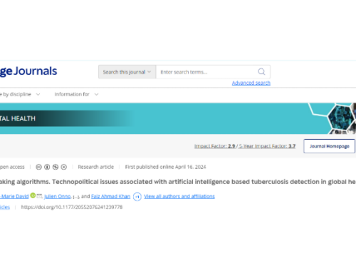 Tweaking algorithms. Technopolitical issues associated with artificial intelligence based tuberculosis detection in global health